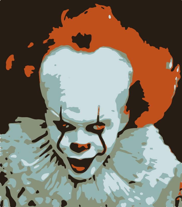 Stencil of Pennywise