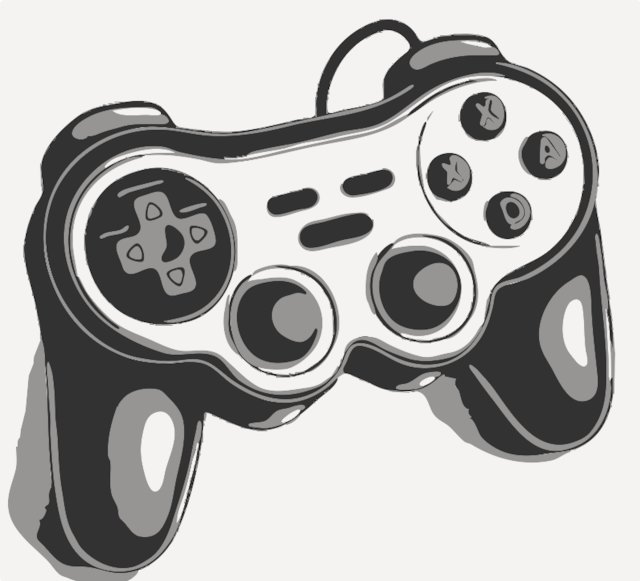 Stencil of Video Game Controller