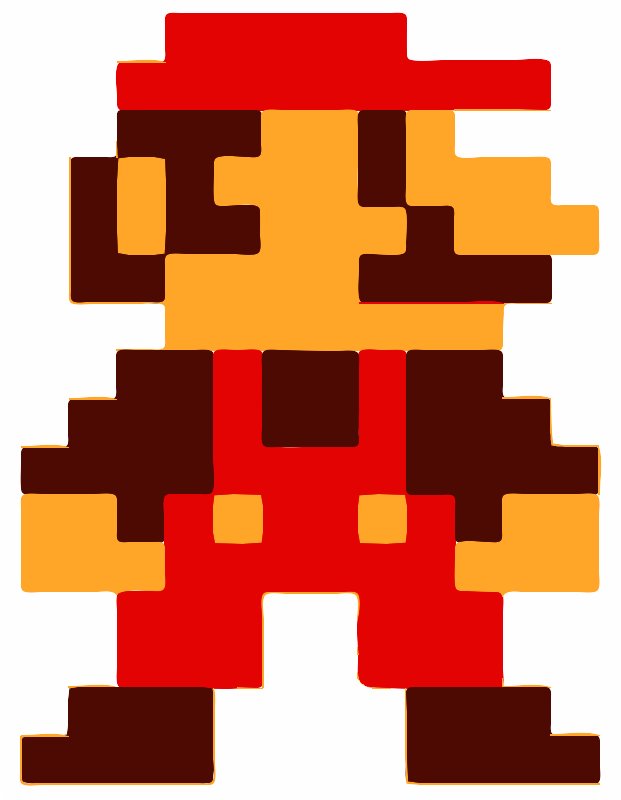 Stencil of Mario