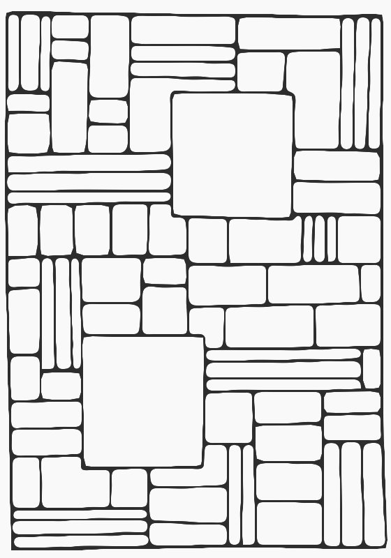 Stencil of Mondrian