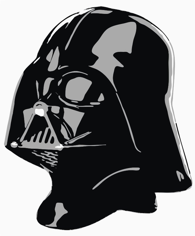 Stencil of Darth Vader