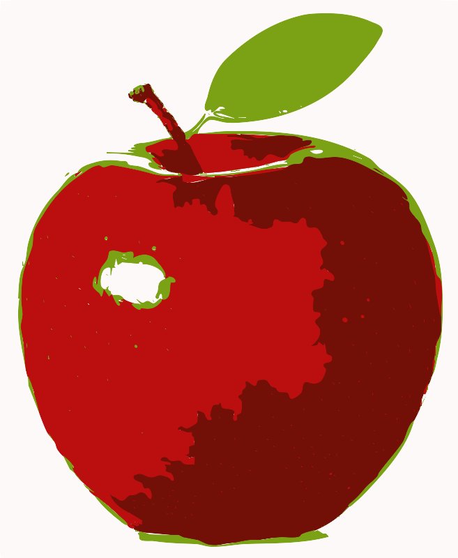 Stencil of Apple