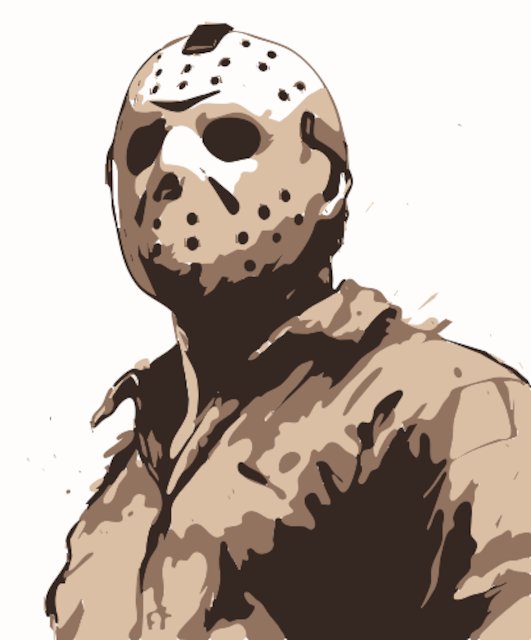 Stencil of Jason Voorhees