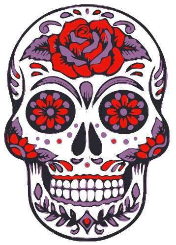 Stencil of Sugar Skull