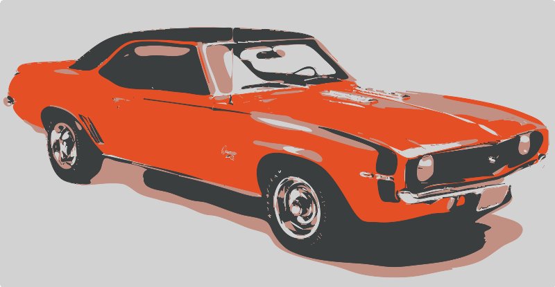 Stencil of Classic Camaro