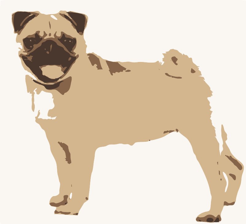 Stencil of Pug